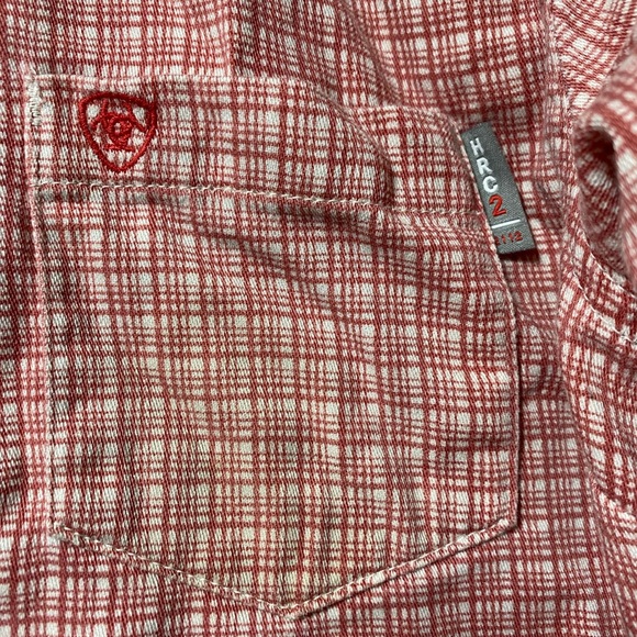 Arians women’s flame resistant button up shirt red size medium - Picture 4 of 7